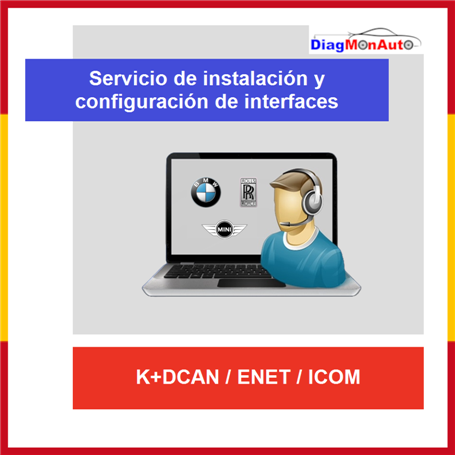 Servicio de instalación y configuración de interfaces K+DCAN / ENET / ICOM