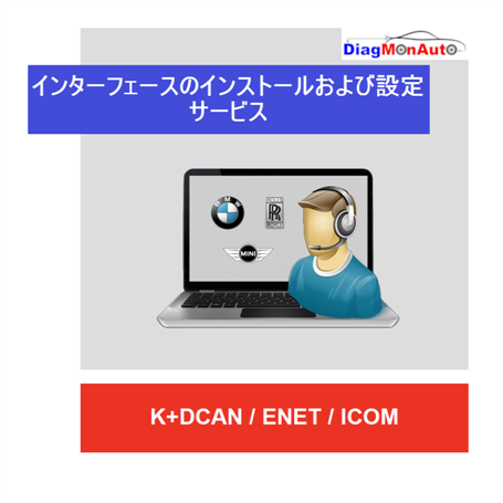 K+DCAN / ENET / ICOM インターフェースのインストールおよび設定サービス