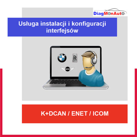 Usługa instalacji i konfiguracji interfejsów K+DCAN / ENET / ICOM