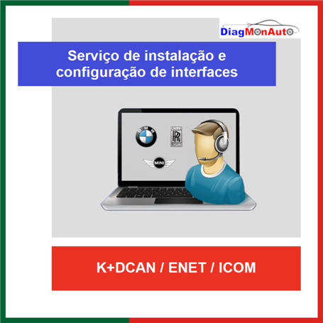 Serviço de instalação e configuração das interfaces K+DCAN / ENET / ICOM