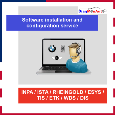 Installation and configuration service for INPA / ISTA / RHEINGOLD / ESYS / TIS / ETK / WDS / DIS software