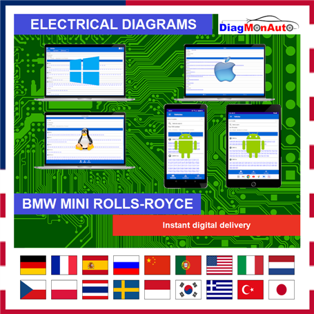 Electrical diagrams BMW MINI ROLLS-ROYCE - Full access
