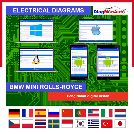 Diagram kelistrikan BMW MINI ROLLS-ROYCE - Akses penuh