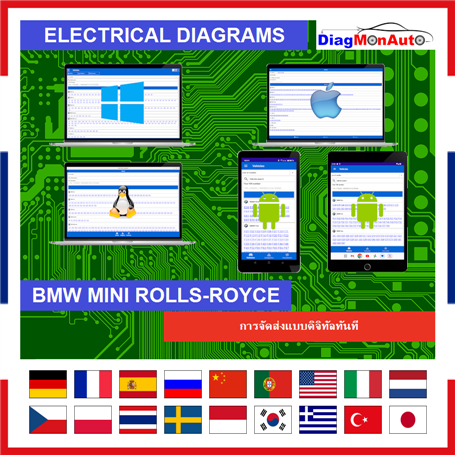แผนผังไฟฟ้า BMW MINI ROLLS-ROYCE - การเข้าถึงแบบเต็ม