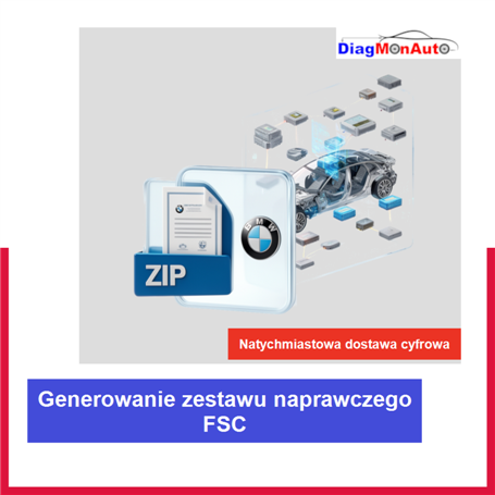 Generowanie zestawu naprawczego FSC dla BMW, MINI i Rolls-Royce