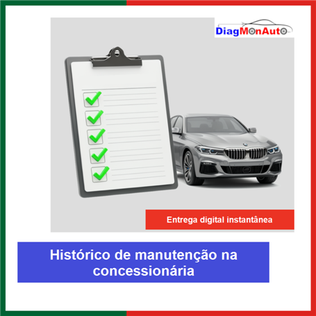 Histórico de manutenção em concessionário para BMW, MINI e Rolls-Royce
