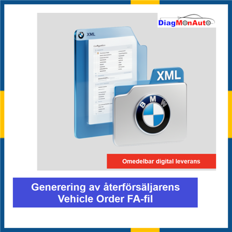 Generering av Vehicle Order FA-fil för återförsäljare för BMW, MINI och Rolls-Royce