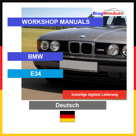 Verkstadshandböcker BMW E34 Deutsch