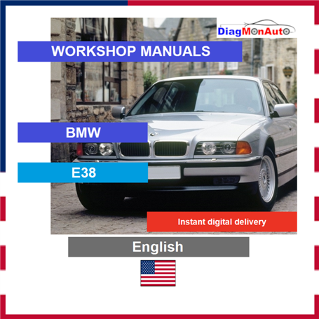 Verkstadshandböcker BMW E38 English