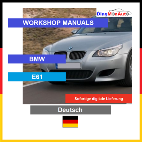 Verkstadshandböcker BMW E61 Deutsch