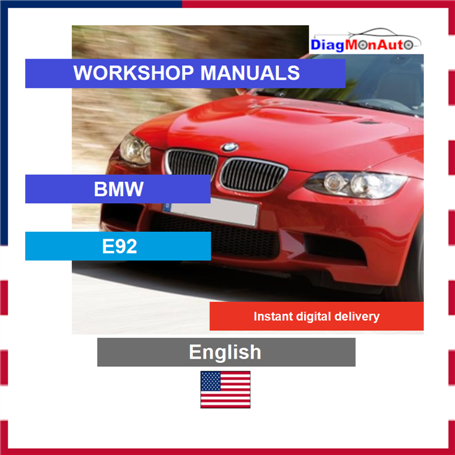 Verkstadshandböcker BMW E92 English