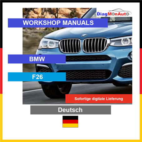 정비 매뉴얼 BMW F26 Deutsch