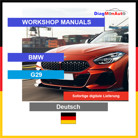정비 매뉴얼 BMW G29 Deutsch