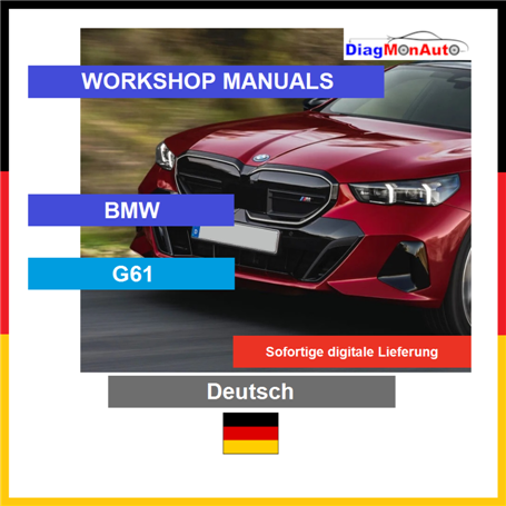 정비 매뉴얼 BMW G61 Deutsch