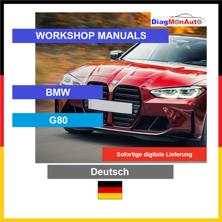 정비 매뉴얼 BMW G80 Deutsch