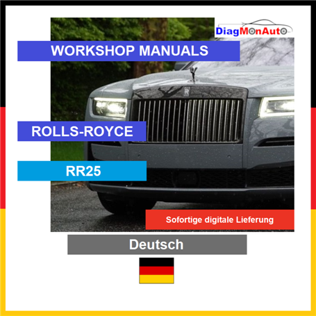 Verkstadshandböcker ROLLS-ROYCE RR25 Deutsch